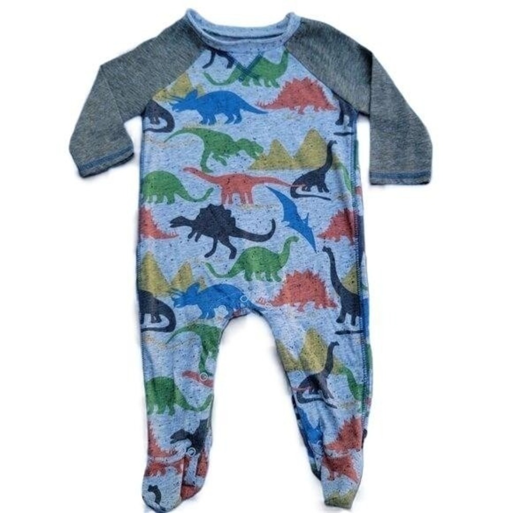 Mud Pie Cotton Dinosaur Romper Size 3-6m